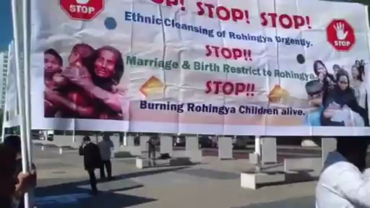 وقفة إحتجاجية لناشطين من مسلمي بورما GRC