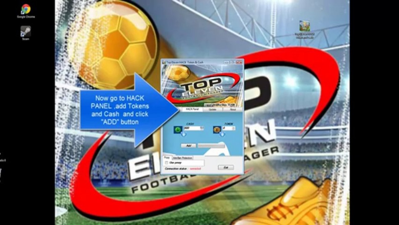 Top Eleven HACK Token Cash (working proof)