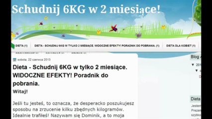 Schudnij nawet do 6KG w 2 miesiące. Dieta na szybkie schudnięcie. Poradnik.