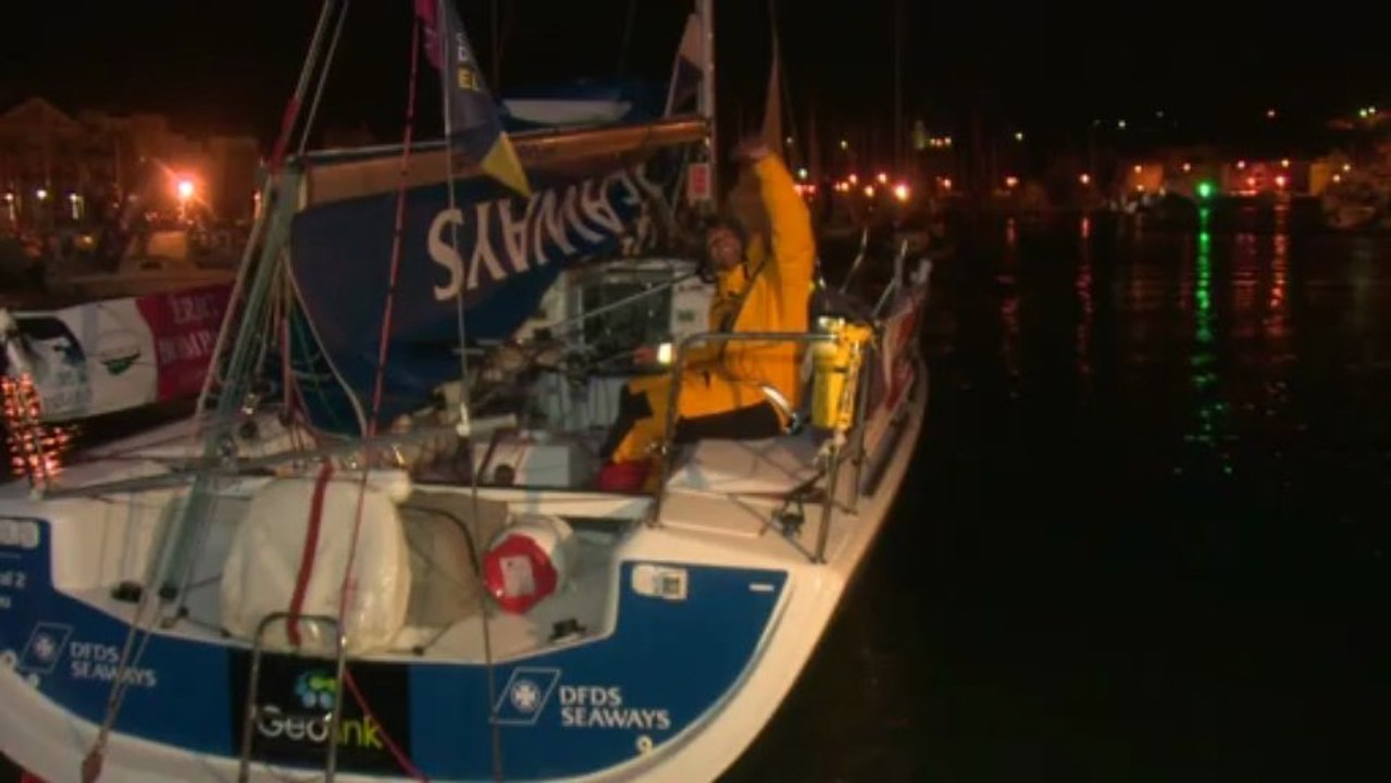 Arrivées de Fabien Delahaye & Frédéric Rivet - La Solitaire du Figaro Eric Bompard cachemire