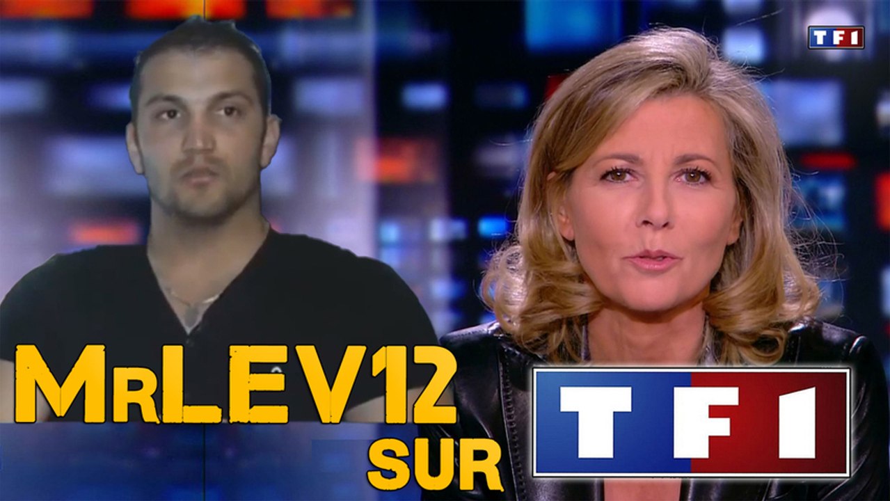 ►Passage de MrLEV12 au JT de 20h de TF1 ◄ 22/06/2013 ★ E3 ★ HD ★ Claire Chazal