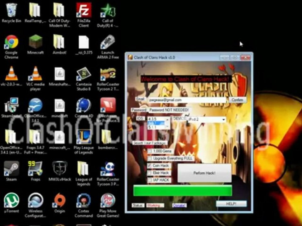Clash of Clans - Gems Hack Program [Updated and Working