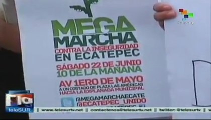 Marchan en Ecatepec contra la violencia y la inseguridad: México