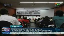 Organizaciones de izquierda debaten sobre protestas en Brasil
