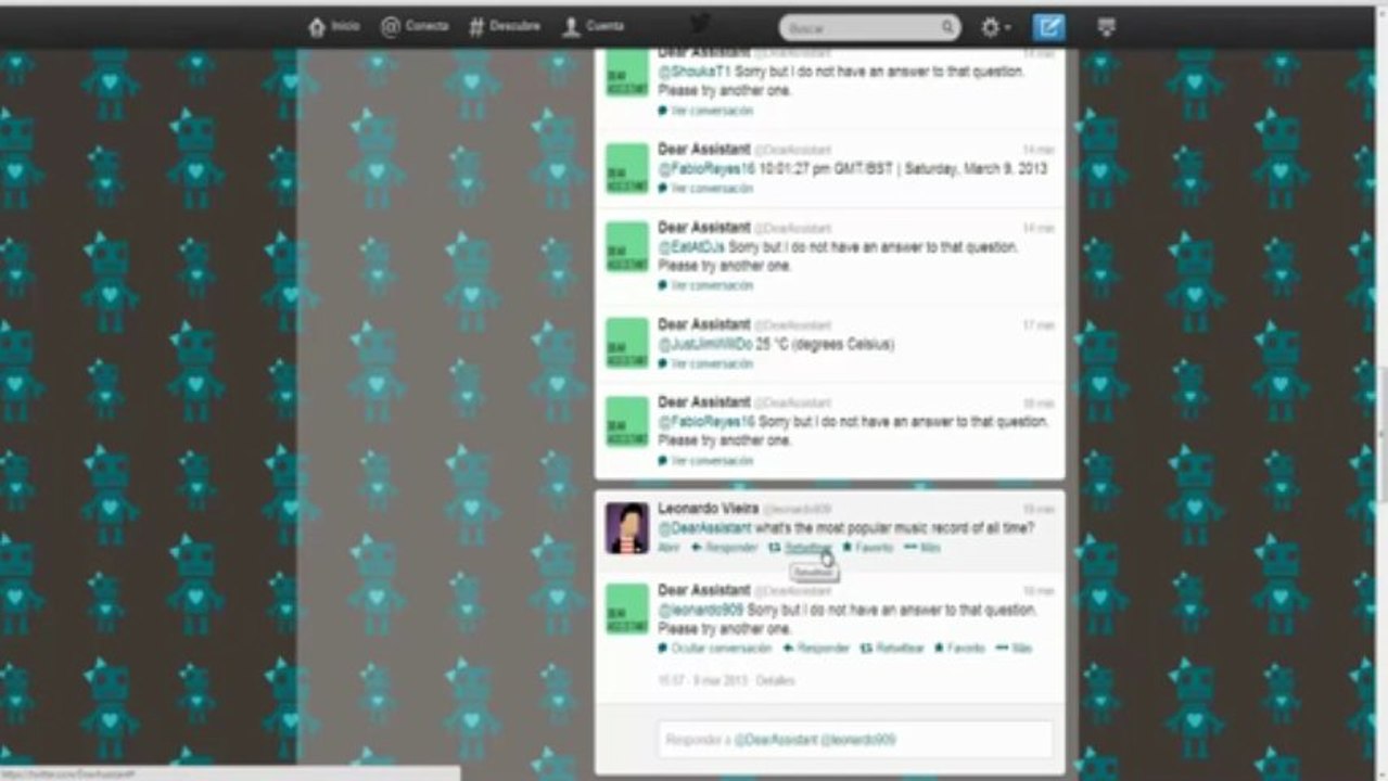 el Bot de twitter que casi todo responde