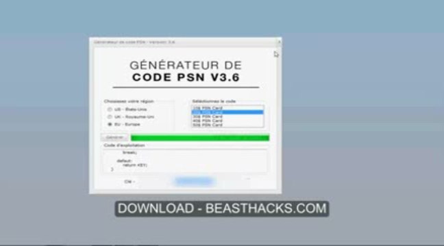 Generateur de code PSN Generer un code PSN gratuitment téléchargement gratuit) Juin - July 2013 Update