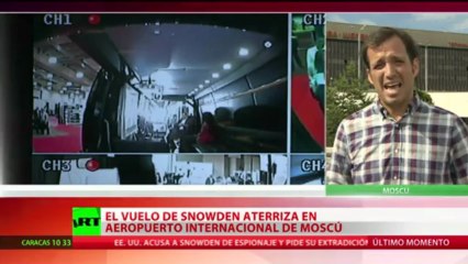 (Vídeo) El vuelo con Snowden a bordo aterriza en Moscú  RT