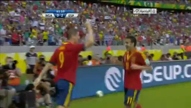 إسبانيا 2-0 نيجيريا - هدف الثاني توريس تعليق علي الكعبي