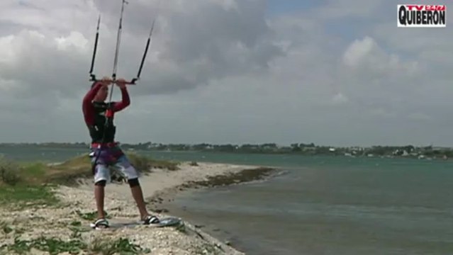 Quiberon Kitesurf | Sauts freestyle Nathan Sicallac | TV Quibeorn 24/7