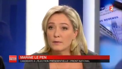 Marine Le Pen à 7 contre 1 - Elle﻿ les clashent tous - Un vrai﻿ bulldozer.