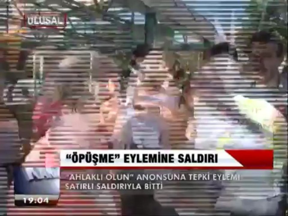 ÖPÜŞME EYLEMİNE SALDIRI