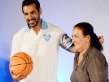 John Abraham Spotted Playing BasketBall with his MOM