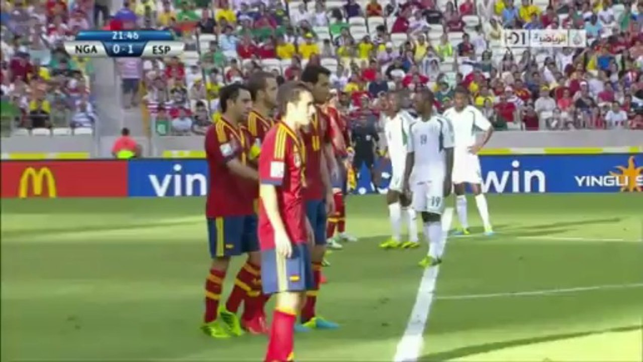 Nigeria VS Espagne Resume 1ere Mi-temps 23/06/13