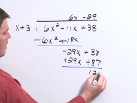 Divide the two polynomials