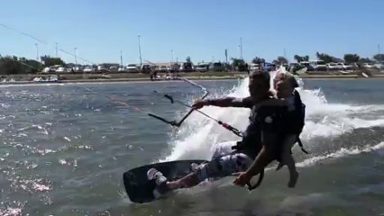 petite session de kite avec mon fils