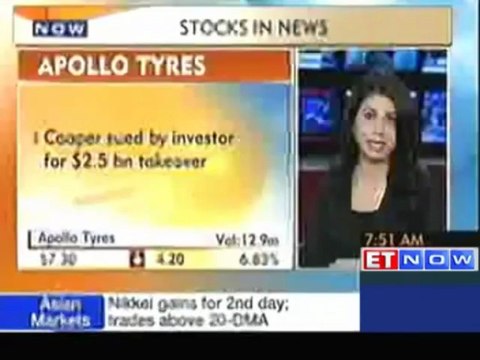 Stocks in News: Bharti Airtel, Apollo Tyres and GMR