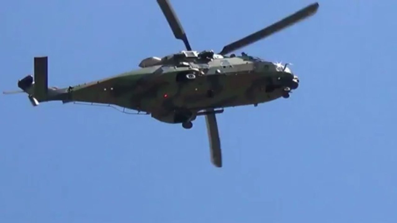 Bourget 2013 - départ du NH90 - premier jour