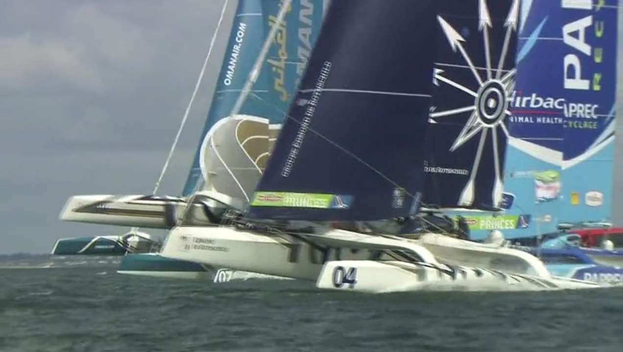 Départ de la 3ème étape: Dun Laoghaire-Plymouth