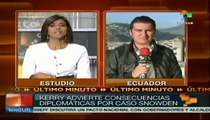 Estados Unidos advierte consecuencias diplomáticas por caso Snowden