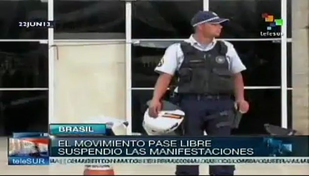 Suspenden marchas en Brasil pues grupos conservadores los infiltran