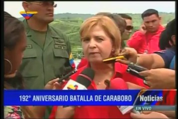 Ministra de Educación resalta contenido "ideológico" en la escenificación de la Batalla de Carabobo