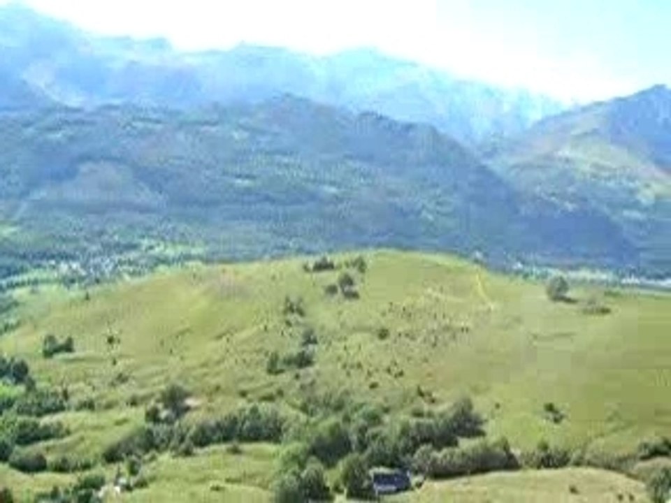 la vue de mon parapente