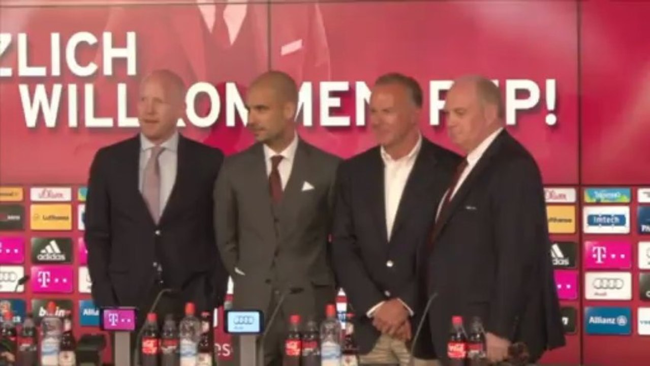 Grüß gott, guardiola! pep in münchen angekommen