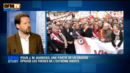 Download Video: BFM STORY: Pour J.M. Barroso une partie de la gauche épouse les thèses de l'extrême droite - 24/06