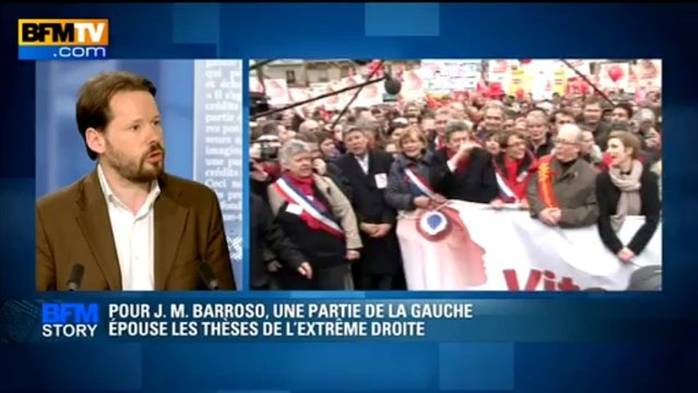 BFM STORY: Pour J.M. Barroso une partie de la gauche épouse les thèses de l'extrême droite - 24/06