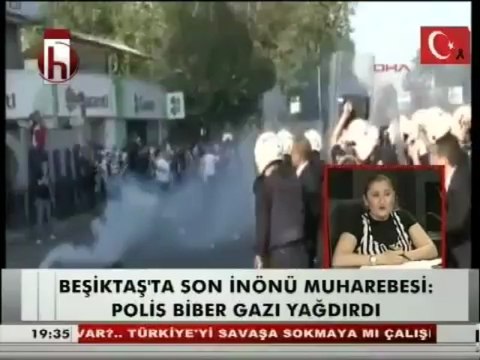 BEŞİKTAŞ'LI TARAFA POLİS MÜDAHALESİ İNÖNÜ MEYDAN SAVAŞI