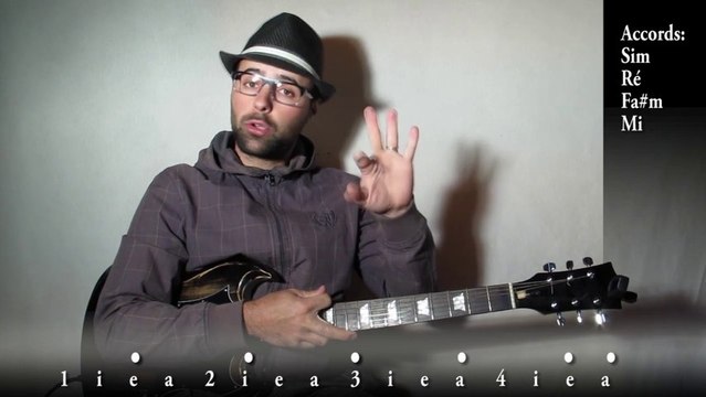 Apprendre Get Lucky des Daft Punk à la guitare (chants 7) avec zamzam