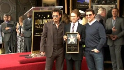 Depp thanks Bruckheimer at producer's star ceremony