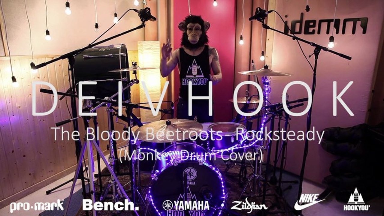 Deivhook - The Bloody Beetroots - Rocksteady (Drum cover)