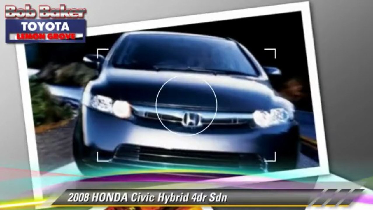 2008 HONDA Civic Hybrid 4dr Sdn - Bob Baker Toyota, Lemon Grove