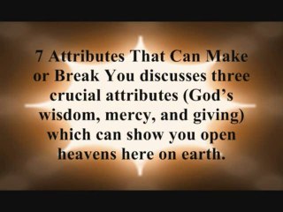 7 Attributes That Can Make or Break You: Book Trailer