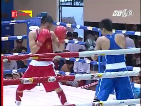 Giải boxing - Trận 3: Võ sĩ Trần Phú Cường (Quân đội) - Nguyễn Văn Đương (CAND)