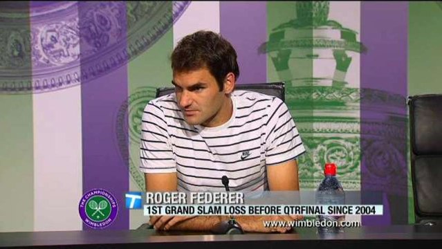 Roger Federer Discusses Stunning Loss