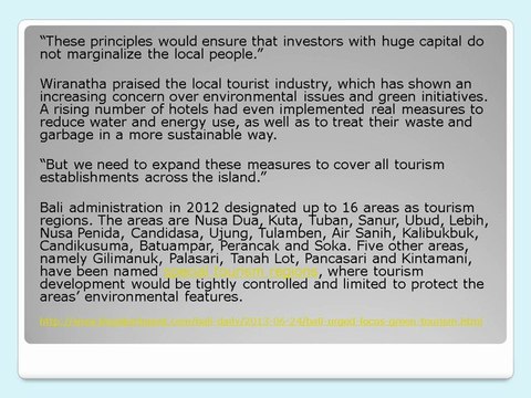 crown capital eco management jakarta reviews-Bali focus on green tourism