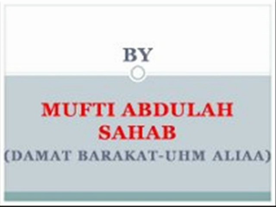15 SHABAN SE MUTALLIQ BAYAN