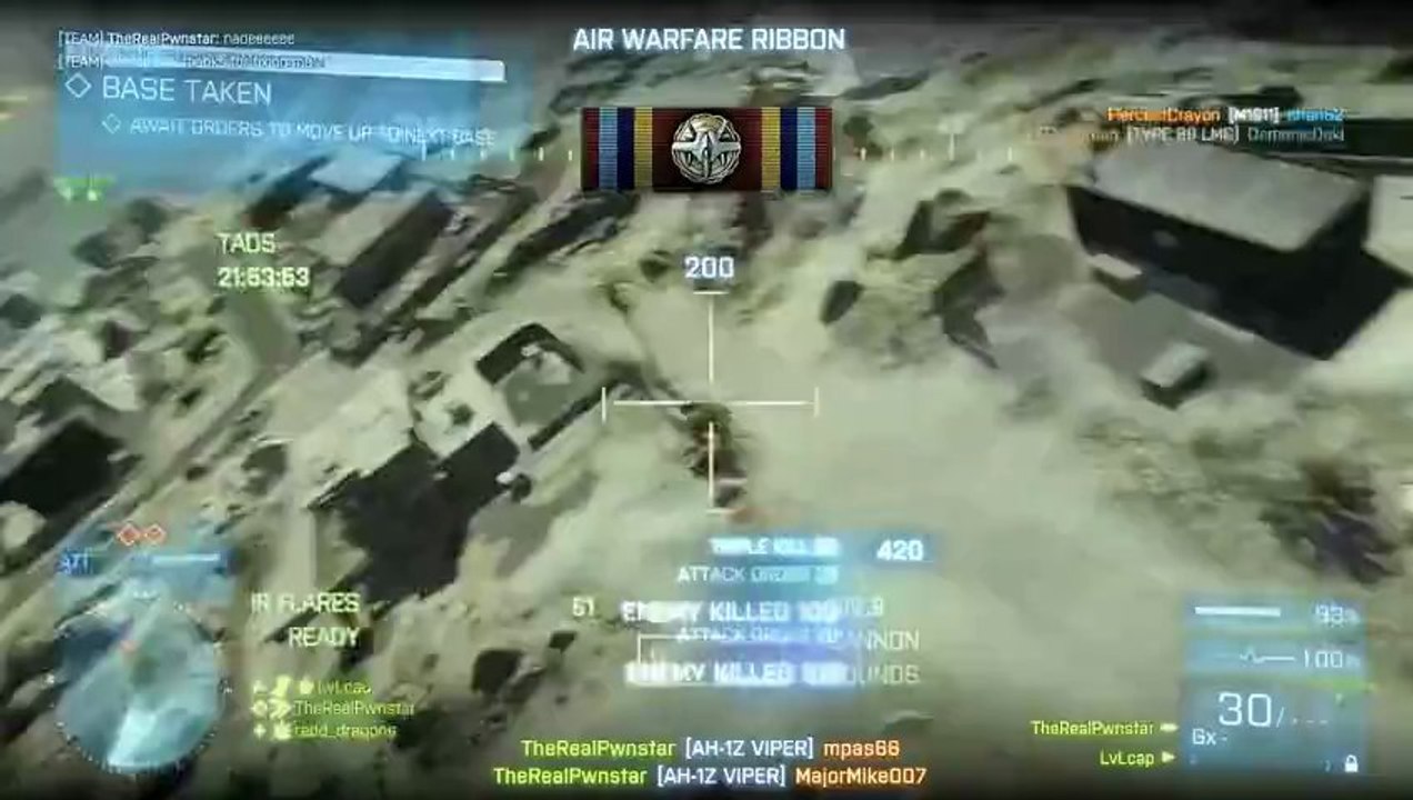 BF3 Squad Feed "HeliChoppin It Up" Ft LeveLCap and ReddDragons