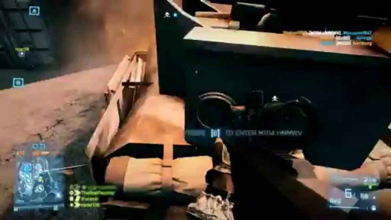 Battlefield 3 SQUAD FEED! "Vehicle Chase Scene" Ft. NickBunyun