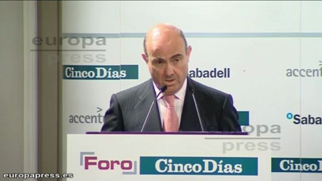 De Guindos: Vamos de menos a más