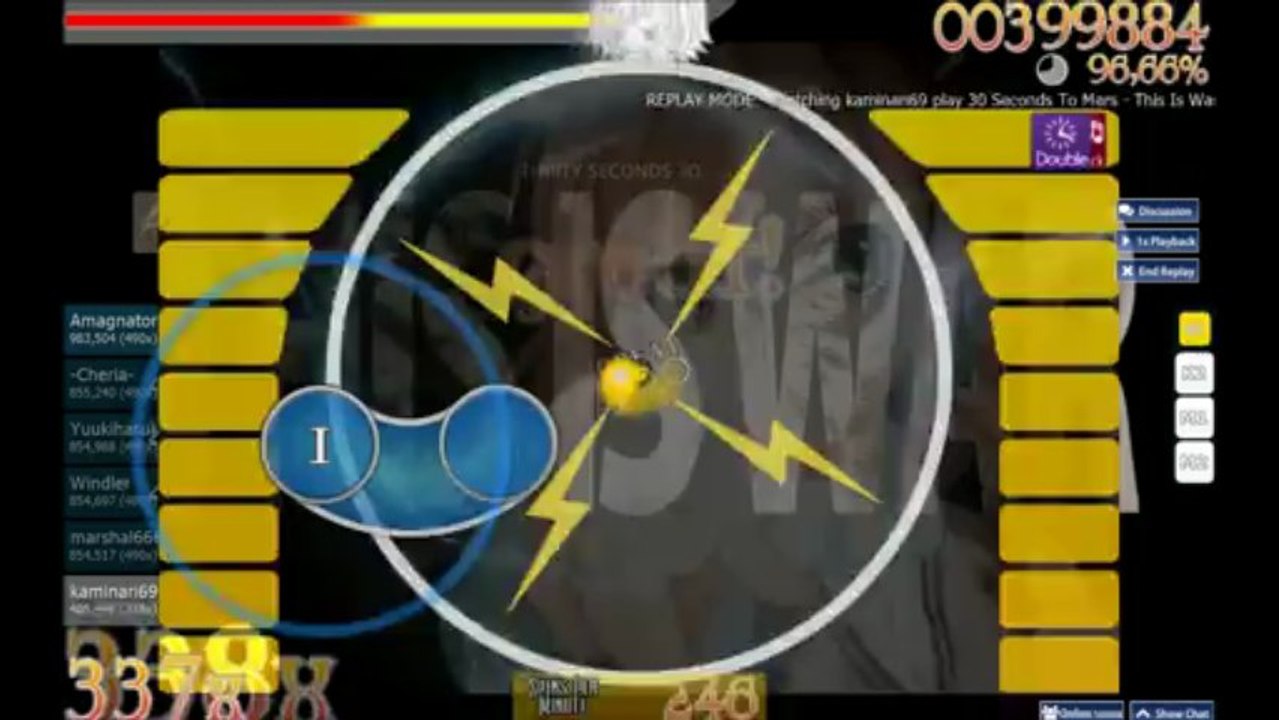 Osu this is war double hard rock