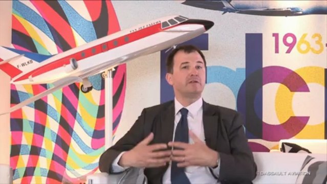 Les 50 ans Falcon - Interview de Luc Berger - Bourget 2013 - Dassault Aviation