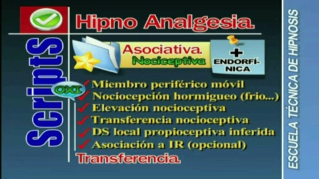 Tratamiento del dolor en hipnosis clínica