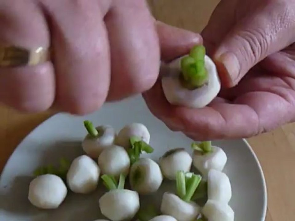 preparer des bases de feuilles de navets