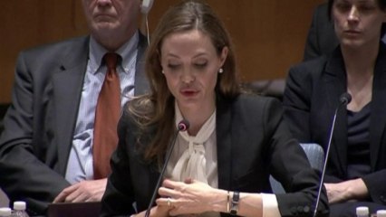 Angelina Jolie urges U.N. Security Council to act on war zone rape