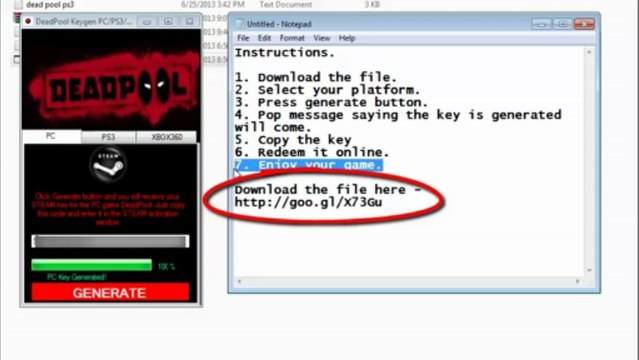 DeadPool Game Crack + Keygen Download [Pc,PS3,XBOX360] 2013