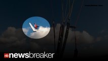 MID-AIR COLLISION: Paraglider and Hang glider Hit; Free Fall to the Ground