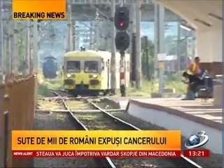 CANCER PE CALEA FERATA. Zeci de vagoane cu azbest circula inca in România